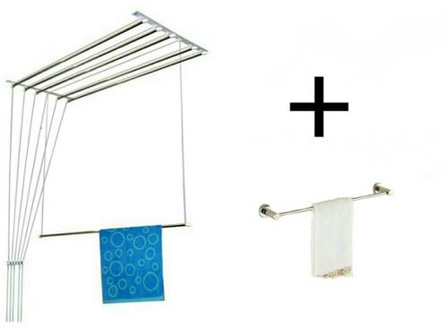 Lakshaya 6 Pipes 4 Feet Luxury Stainless Steel Ceiling Cloth Dryer