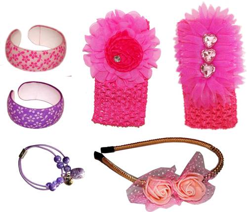 Twinkle Casual Stylish Hair Band Hair Accessory Set Multicolor
