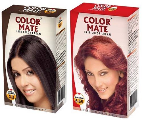 Color Mate Cream Hair Color Dark Brown Burgundy Price In