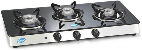 image of glen 3 burner gas stove with auto ignition