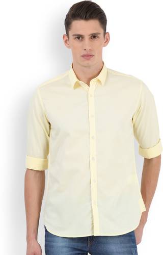 Essentials By Van Heusen Men S Solid Casual Shirt Price In India