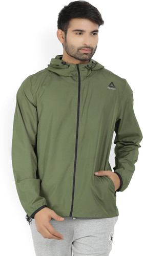 reebok full sleeve solid men's jacket