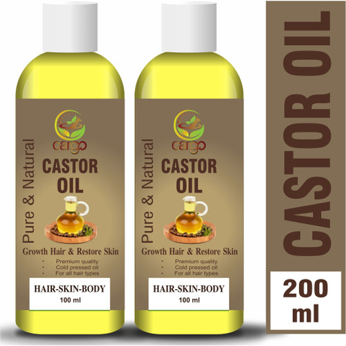 Cargo Cold Pressed Castor Oil for Skin & Hair Oil-200ML Hair Oil