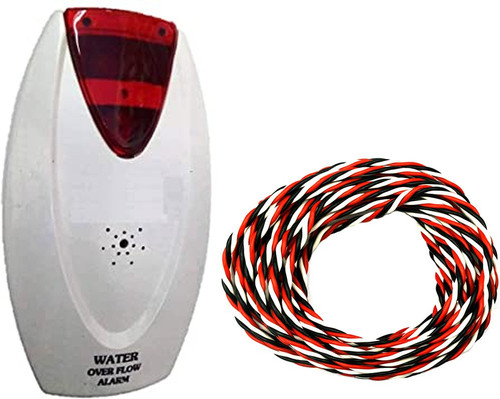 iWin New Water Tank Alarm Overflow Voice Sound High Quality + 15mtr Connecting Wired (Made in India) Wired Sensor Security System