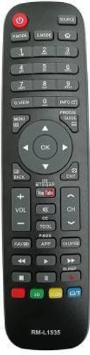 Ehop RM-L1535 HTR-A10 HTR-A18H HTR-A18EN HTR-A18E HTR-D18A Led LCD Smart Tv Remote Controller (Black) Other Remote Controller