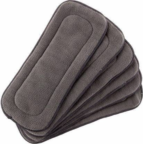 kogar Premium Reusable Layer Bamboo Fiber Charcoal Insert For nappy Diaper (Set Of 5)