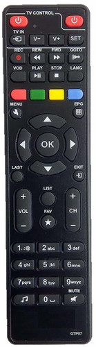 SHIELDGUARD HD Set-Top Box Remote Control No. 270, Compatible for Set-Top Box GTPL HD Remote Controller