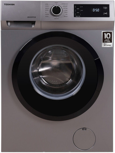 TOSHIBA 7.5 kg Fully Automatic Front Load Washing Machine with In-built Heater Silver