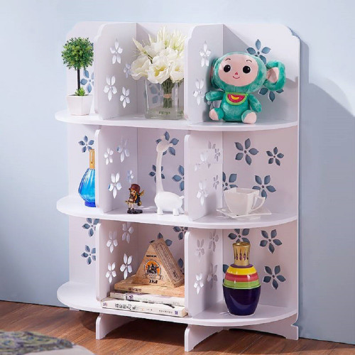 SS ARTS Decorative Multi Purpose Standing Storage Shelves Utility Rack Showcase shelf Engineered Wood Display Unit
