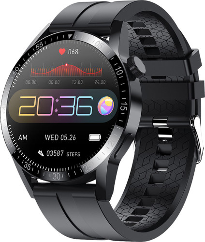 Fire-Boltt Talk Pro 33.02mm 1.3 Bluetooth Calling Smart watch with 60+ Sports Mode Smartwatch Black Strap, Free Size
