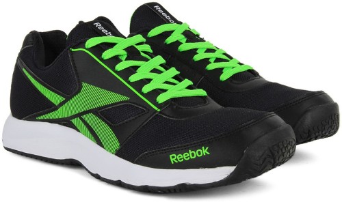 reebok green black shoes