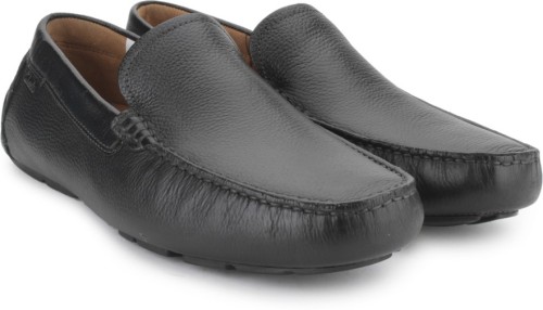 clarks leather loafers