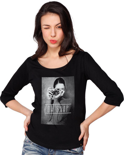 bewakoof black t shirt