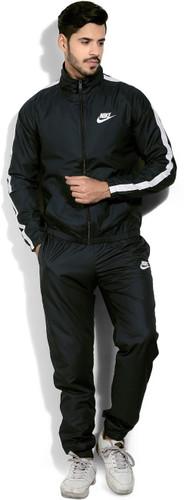 nike solid men's track suit