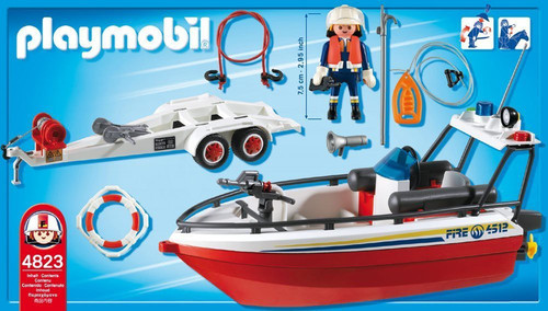 playmobil fire trailer