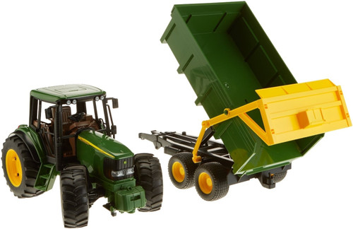 bruder john deere tractor and trailer