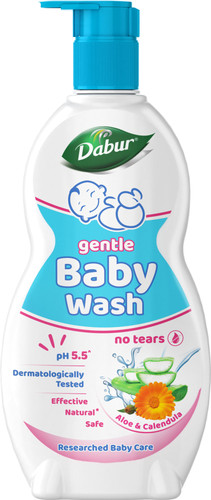 Dabur Baby Wash Tear Free |Contains Aloevera & Calendula | No Parabens & Phthalates