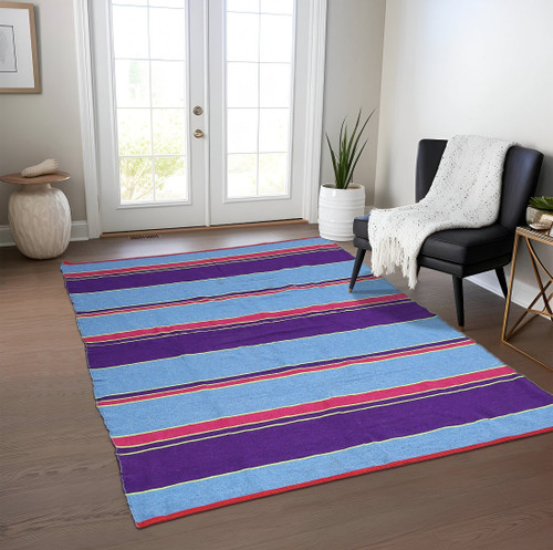 FurnishHut 175 cm  X 270 cm Cotton Dhurrie