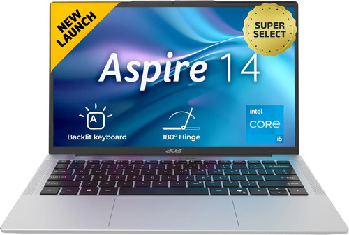 Acer Aspire 14 with Backlit Keyboard, Intel Core i5 13th Gen 13500H - (16 GB/512 GB SSD/Windows 11 Home) AS14H-53 Thin and Light Laptop