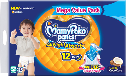 MamyPoko Pants All Night Absorb,Coco Care & 12hr Leakage Protection - XXL