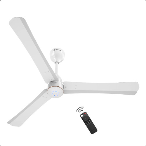 Atomberg Renesa Halo Smart|Voice Control|High Air Flow|Low Noise|LED Speed Indicator with 3 Year Warranty BLDC Motor with Remote 1200 mm Ceiling Fan