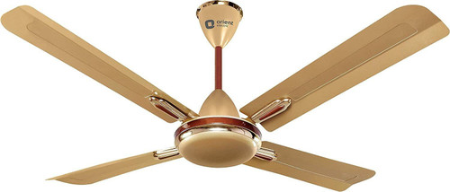 Orient Electric QUADRO ORNAMENTAL GOLDEN CHOCOLATE 1200MM 4 BLADE with 2 Year Warranty Ultra High Speed 1200 mm Ceiling Fan