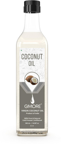 Gmore Extra Virgin Coconut - 100% Pure & Natural - Cold Pressed - For Skin, Massage Hair Oil