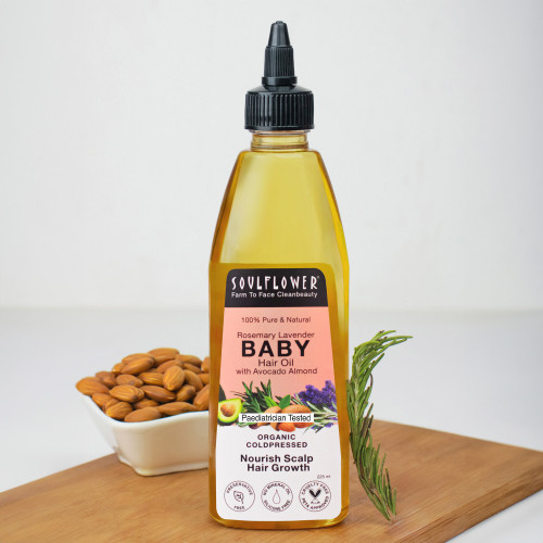 Soulflower Rosemary Lavender Baby  Hair Oil