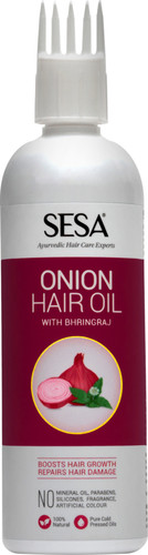 SESA Ayurvedic Onion Hair Oil with Bhringraj for Hair Growth and Hair Fall Control Hair Oil