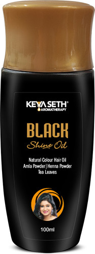 KEYA SETH AROMATHERAPY Black Shine Oil-Natural Hair Colour Gel-Based Dye for Grey Coverage, Men & Women Hair Oil