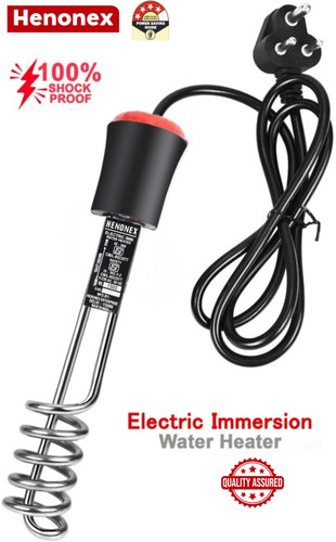 Henonex Stainless Steel Water Immersion Rod for Quick Heating & Energy Saving 1500 W Immersion Heater Rod