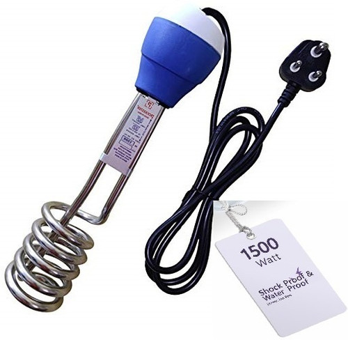 Senkiddpro Shockproof Electric Water Heater Immersion Rod With Waterproof & Protection 1500 W Shock Proof Immersion Heater Rod
