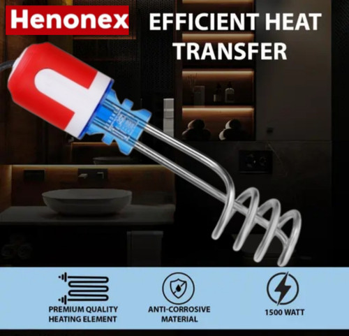 Henonex Fast Heating Water Immersion Rod – Quick & Safe Electric Heater for Daily Use 1500 W Immersion Heater Rod