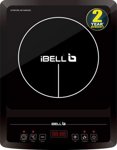 iBELL 2000 W Induction Cooktop Push Button Black, 30YO Induction Stove, Overheat Protection and Auto-Off, 2000 Watt BIS Certified
