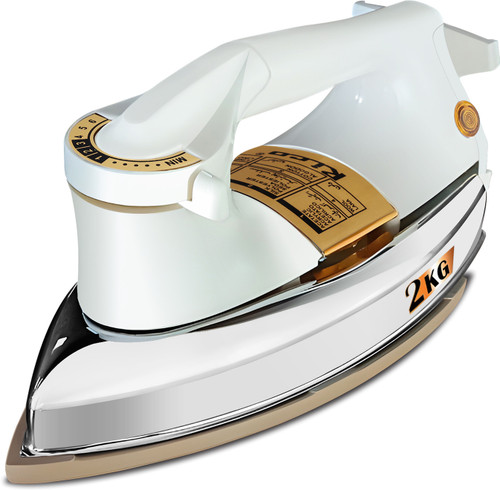 Rico AI13 Heavyweight Japanese Technology 2 KG Press 1000 W Dry Iron White
