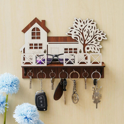 Flipkart SmartBuy Premium Wooden House Keys Hanger Key Stand Wood Key Holder