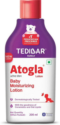 Atogla Baby Moisturising Lotion from Tedibar Family - By Torrent Pharma
