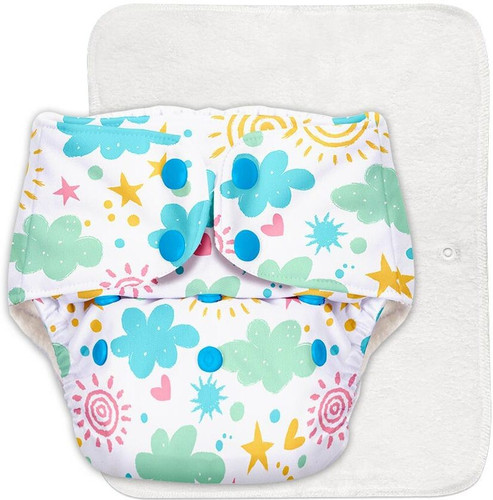 Superbottoms BASIC BASIC Cloth Diaper with NEW Quick Dry UltraThin pads