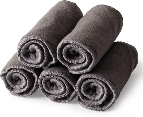 LuvLap Reusable Diaper Inserts (Set of 5) 5 Layers Bamboo Charcoal Inserts