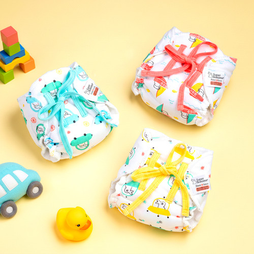 Superbottoms First Love Premium Muslin DryFeel Langot for Newborn Baby |0 - 9M|up to 5kg|3pcs