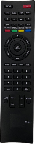 SHIELDGUARD Remote Control SP-312 Compatible for Speedcon LED TV Remote Controller