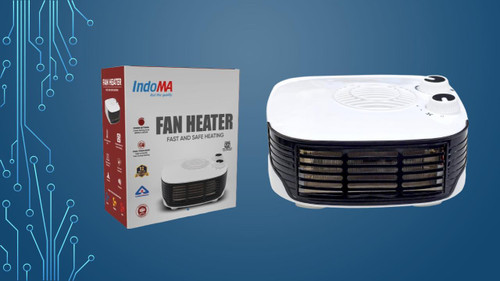 Indoma Fan Heater|1600W|Overheat Protection|3-Modes|Model:FH-HV-160 Fan Room Heater