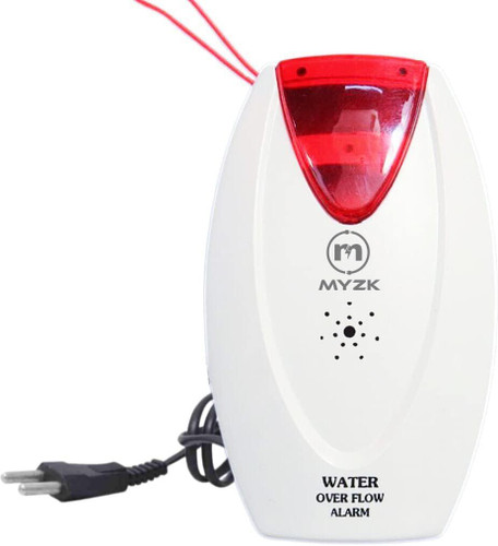 DIGSMORDEN Plastic Electric Water Tank Overflow Alarm Indicator, 220V AC, 2 Voice Sounds Wired Sensor Security System