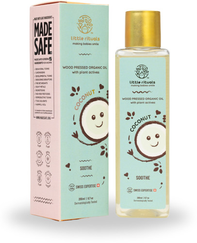 Little Rituals Organic Coconut Baby Oil: Cold-Pressed, Pediatric-Tested, Safe & Gentle