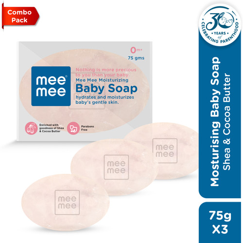 MeeMee Moisturizing Baby Soap (Pack of 3)
