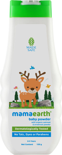 Mamaearth Talc Free Organic Dusting Powder for Babies, Arrowroot and Oat Starch
