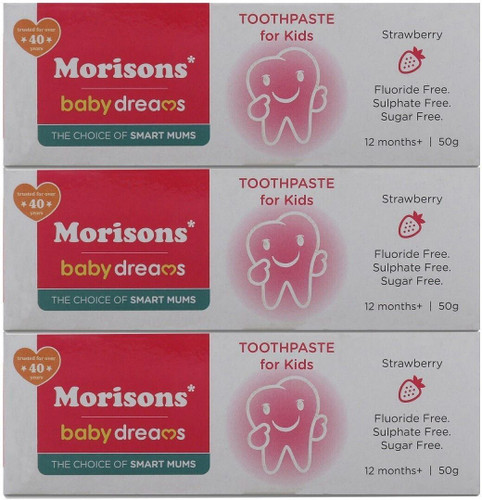 Morisons Baby Dreams Kids Toothpaste Combo - Pack of 3 Toothpaste