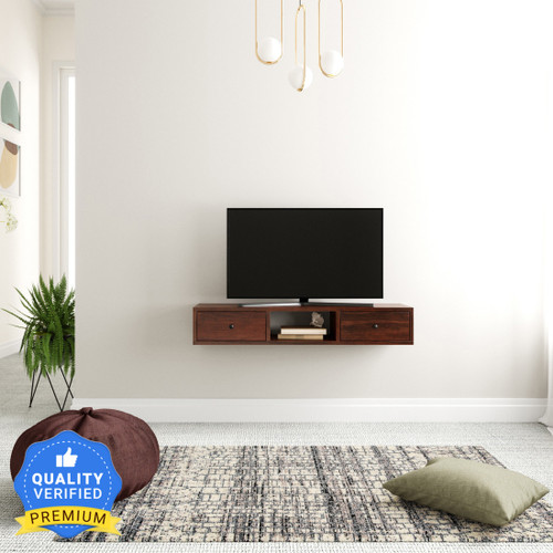 Flipkart Perfect Homes PureWood Mango TV Entertainment Unit