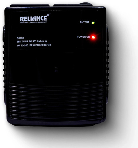 Reliance RST300B upto 50 Inch Led TV or 300 Ltrs refrigerator (130-285 VAC) Automatic Voltage Stabilizer