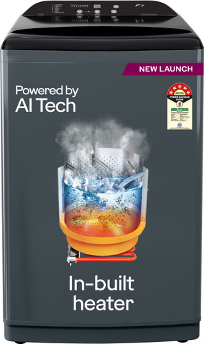 Godrej 10 kg 5 Star With Zero Pressure (0.02 MPa) Technology Fully Automatic Top Load Washing Machine with In-built Heater Grey